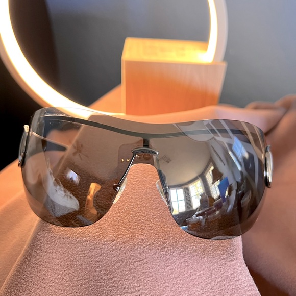 Gucci Sunglasses Vintage Rimless and Case - Picture 1 of 11